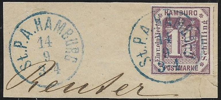 Schöne Farbe und klare Stempel