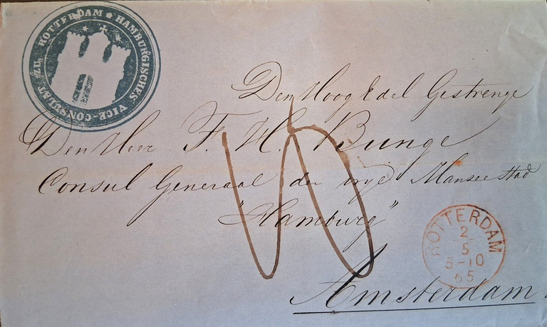 Ab 1865 war Herr Bunge Generalkonsul für Hamburg und Lübeck
