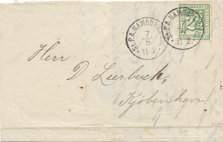 Mi.Nr. 14 I – Brief vom 7.5.1865
