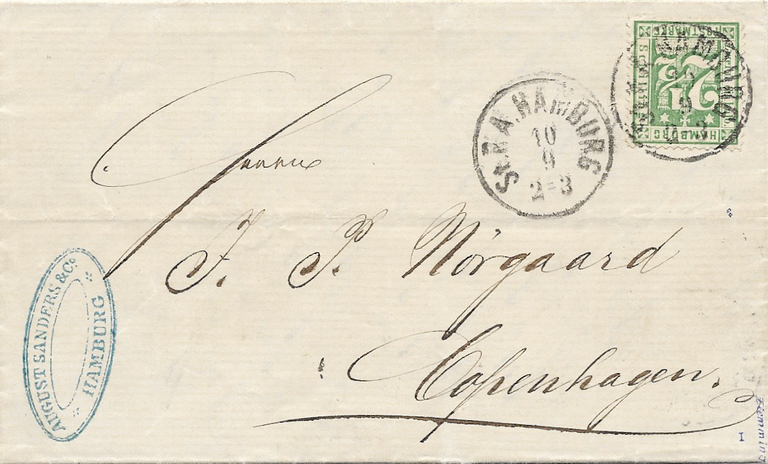 Mi.Nr. 14 I – Brief vom 10.9.1865