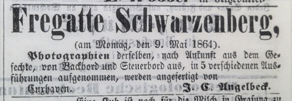 Nur ein paar Tage nach der Seeschlacht waren die Fotos schon erhältlich!