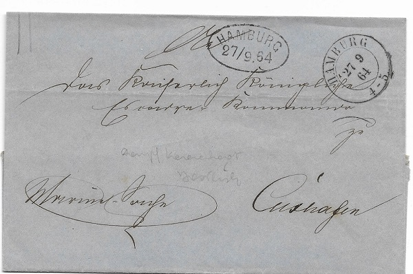 Dienstbrief des preußischen Kommandos vom 27.9.1864