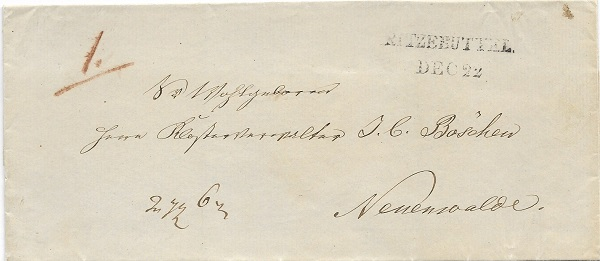 Noch einmal „43mm“ – aber im Jahre 1849 verwendet