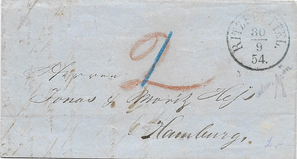 1854: schwarz oder schwärzlichgrün – jedenfalls nicht blau