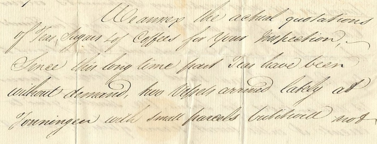 Teil des Inhalts:  '...two vessels arrived at Tonningen (= TÖNNING)'